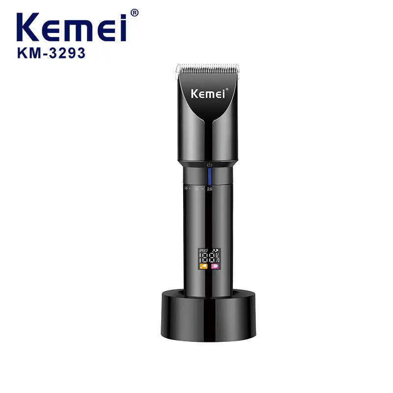 New Hair Trimmer Professional Rechargeable Cordless Barber Kemei KM-3293 High Quality Hair Trimmer With Charging Base For Men