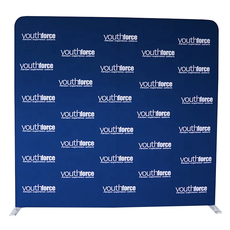 High quality custom logo printing stretch tension fabric backdrop convention banner display