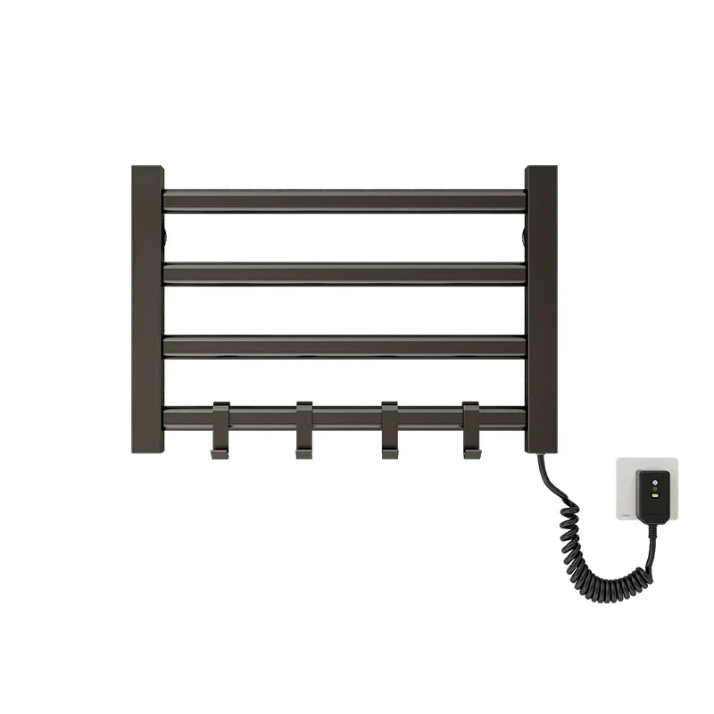 Bathroom towel heater radiator towel warmer temperature timing wall mounted smart electric drying rack towel rack