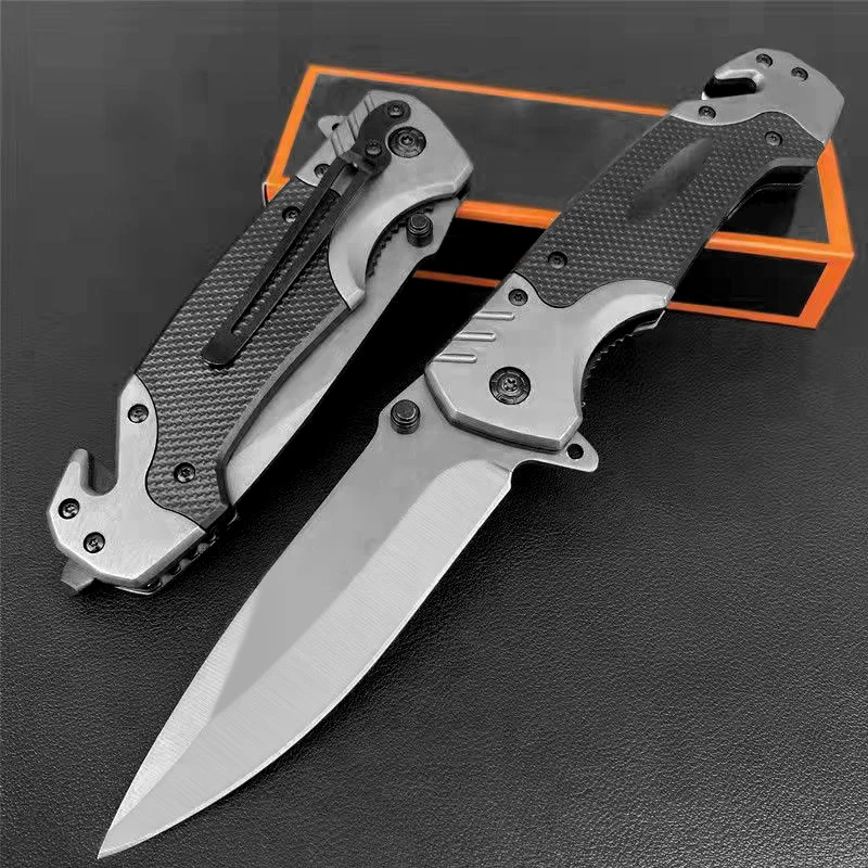 2023 Christmas promotion pocket knife titanium coating blade tactical folding knife multifunctional outdoor knife