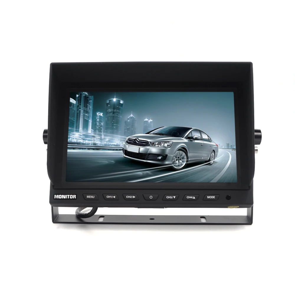 TS914 9inch built in quad  monitor for bus or Truck