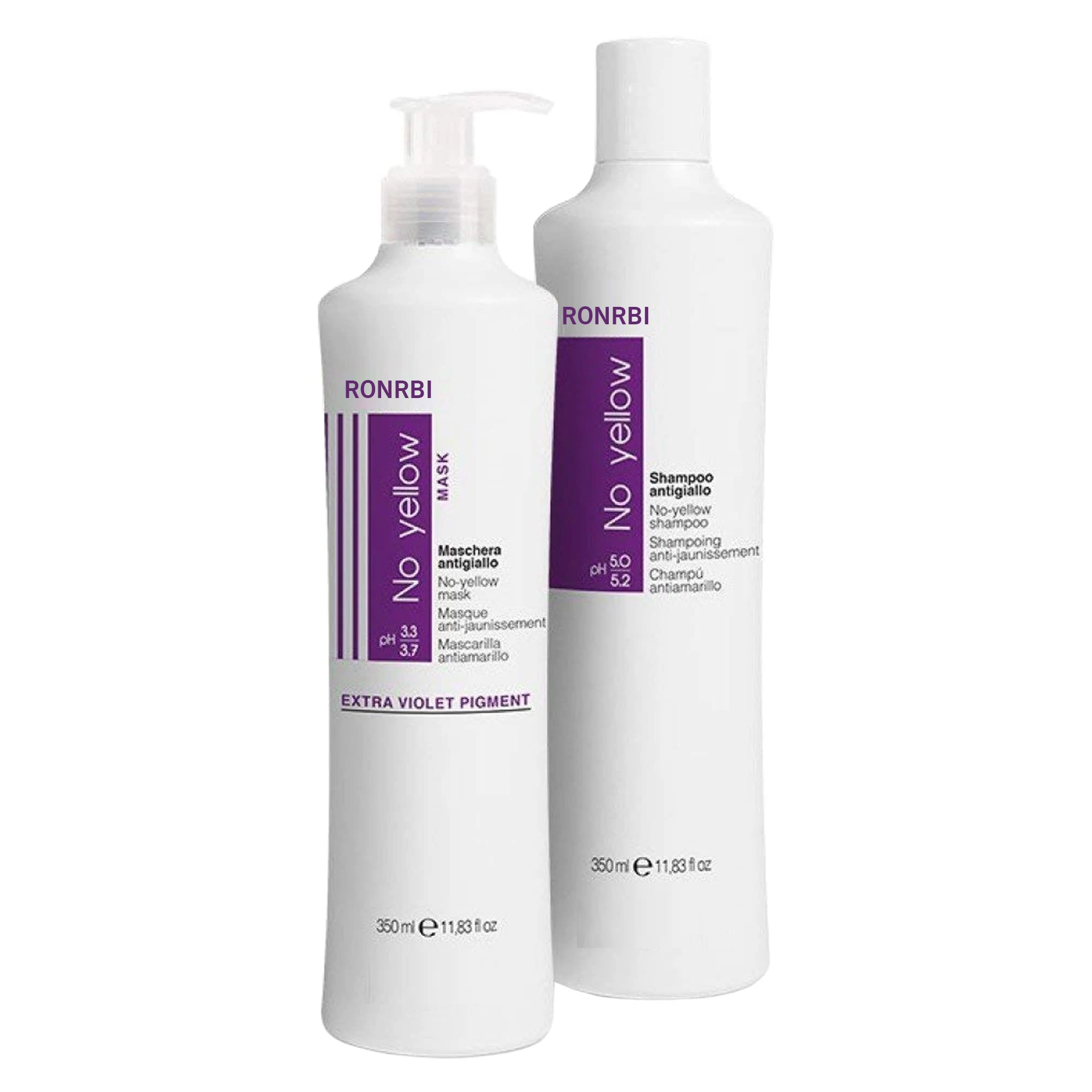 No Yellow Shampoo and Conditioner Anti-yellow mask nourishing hair repairing Organic shining hair Purple Shampoo