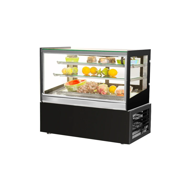 High quality sweet counter refrigerator tabletop chiller vertical cake display freezer