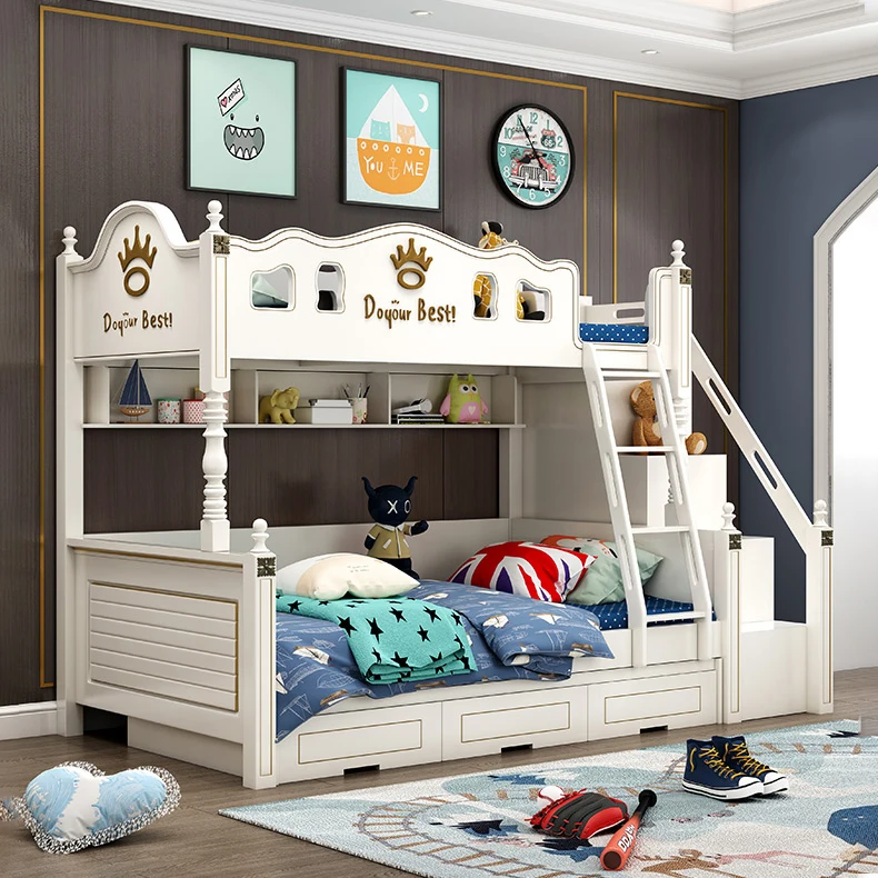 ZC01- New design Fashionable Modern kids furniture cheap bunk beds