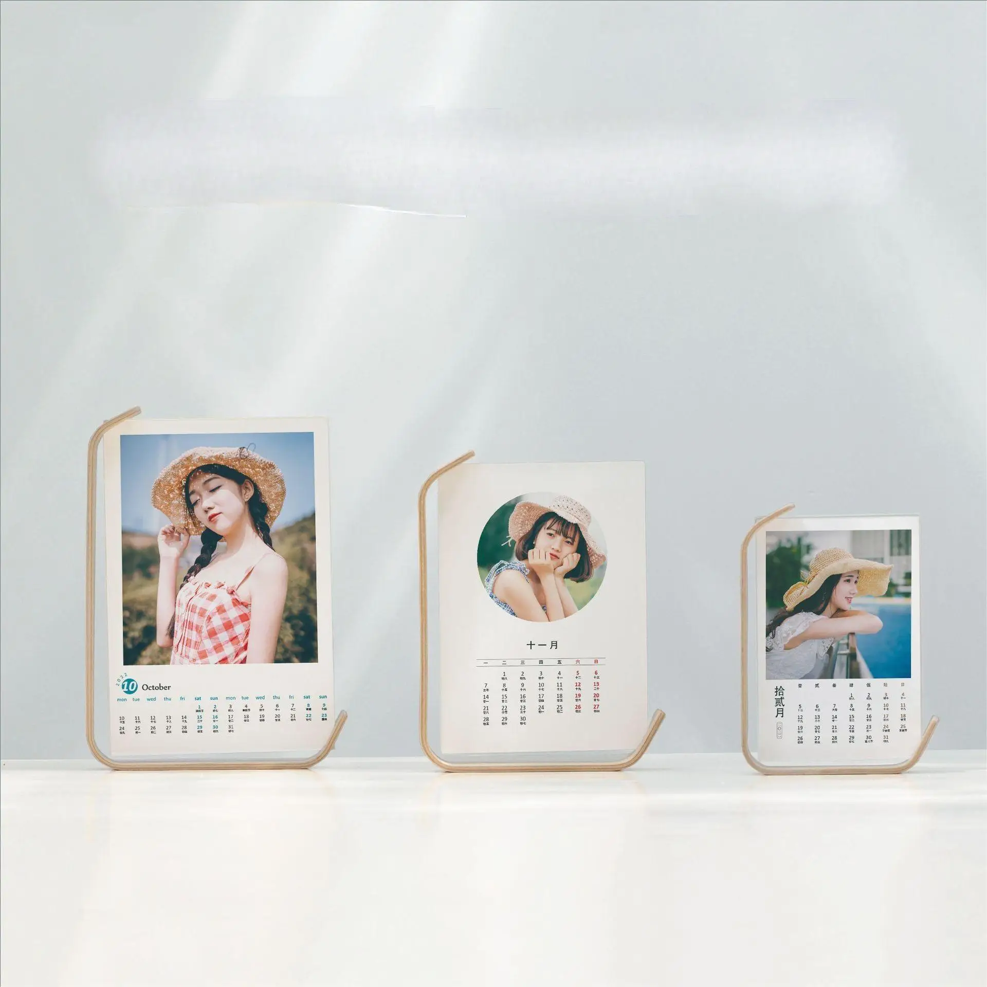Wood photo frame with acrylic photo frame