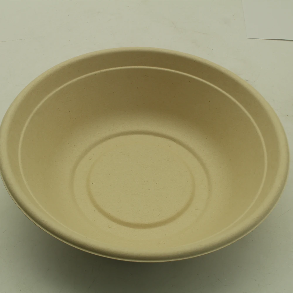 Factory Custom Wet Pressed Pulp Bowl Cereal Degradable Bowls Rice Bowls For Kitchen Disposable Tableware Set