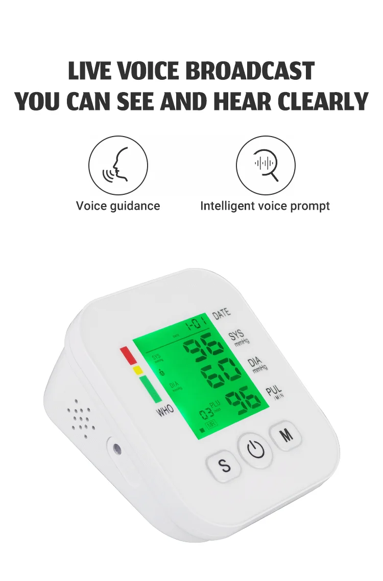 AUPO full automatic digital blood pressure monitor sphygmomanometer blood pressure meter a arm blood pressure monitor