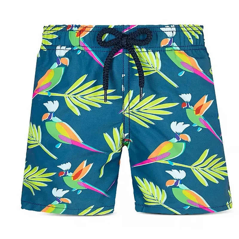 
Men Parrot Print Swim Trunk shorts comfortable printed pattern custom logo Shorts 