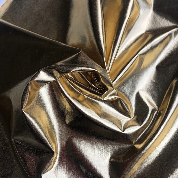 Reflective cloth highlight cotton uniform baseball uniform reflective down jacket glitter fabric aluminum foil printed fabric