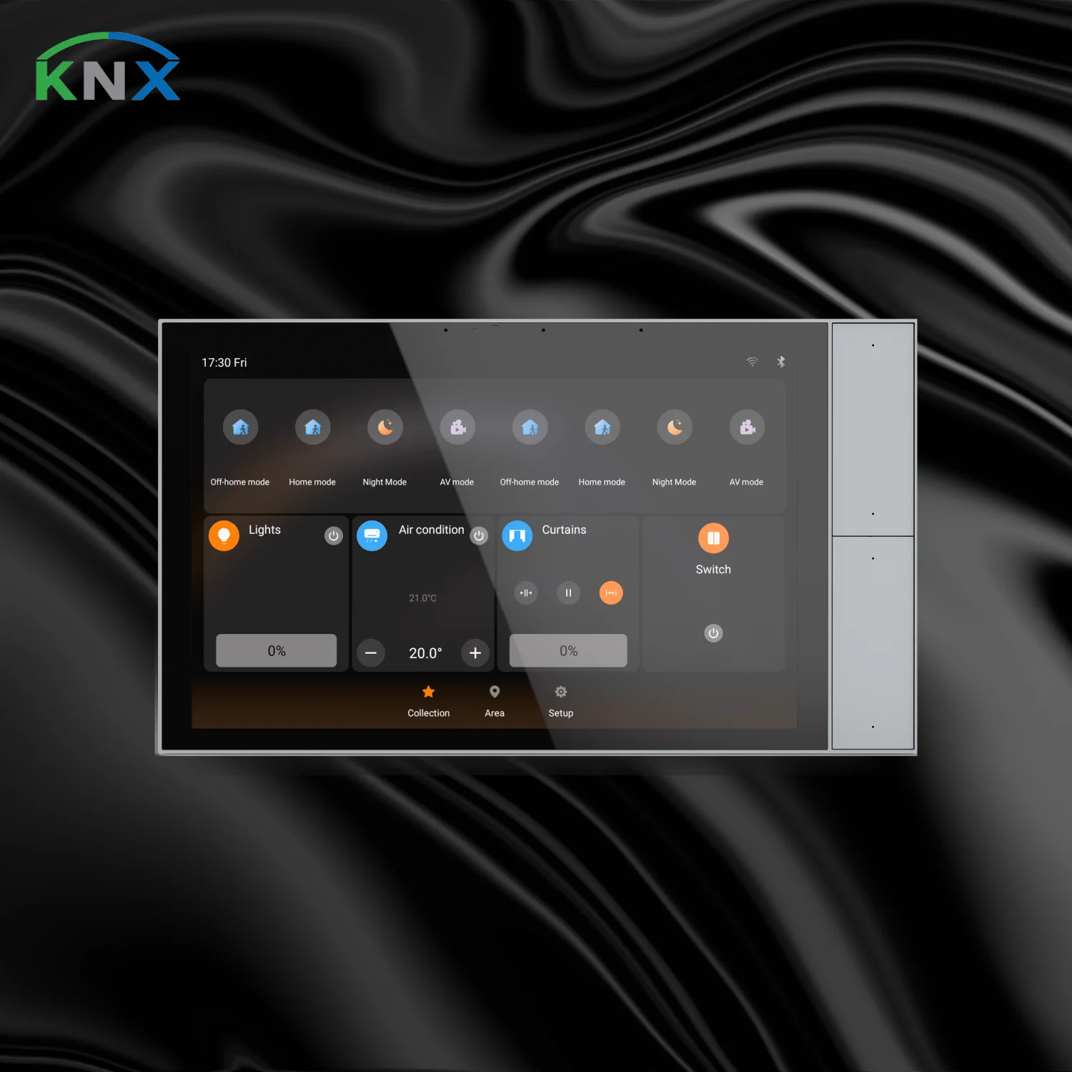 For Smart Home Building Automation 10.1 Inch KNX Switches Panel Light Intelligent Control System With Push Button