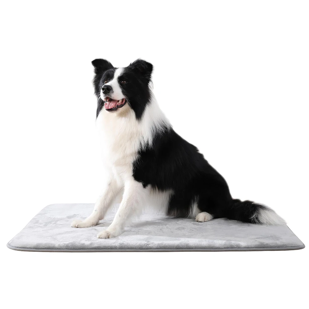 Soft Flannel Dog Kennle Memory Foam Dog Crate Pad Washable Dog Mat for Pet Sleeping