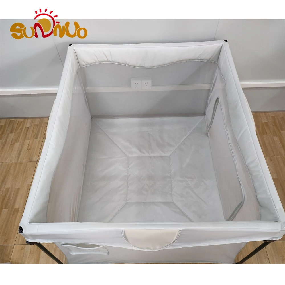 SUNNUO Factory customization baby travel crib portable folding baby playpen baby playard