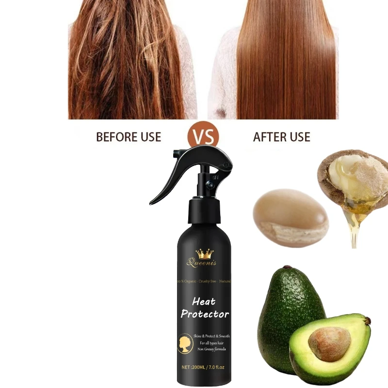 200ml leave in conditioner moisture spray heat protector spray hair care for prevent hair damaged