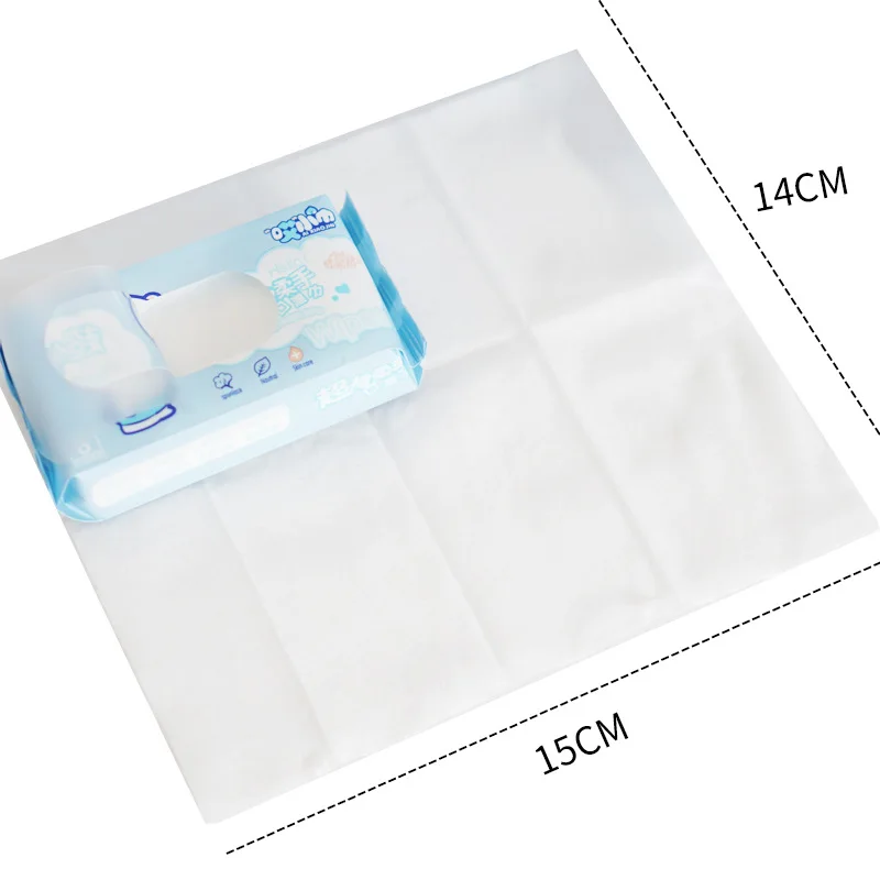 Whosale Mini 8 Sheets 24 Packs Baby Wet Wipes Portable Wet Tissue Wipe Disposable Flushable Wet Wipes For Travel