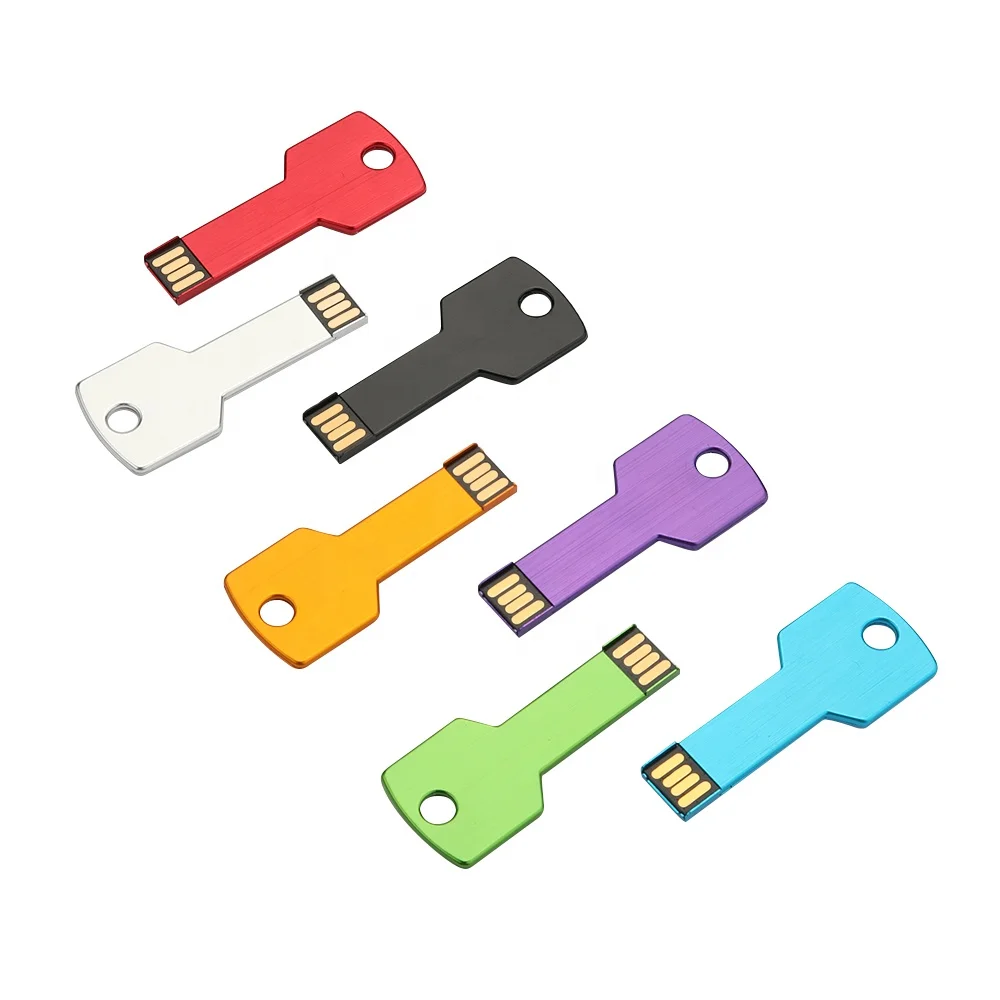 Bulk Cheap Custom Logo Full Capacity 4GB 8GB 16GB 32GB Metal Key USB Flash Drive