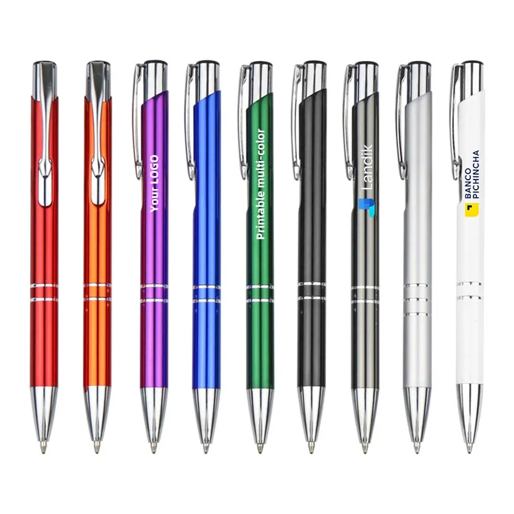 High Quality OEM Custom Metal Ballpoint Pen Factory Sale 1.0mm Writing Width for Gift and Promotion