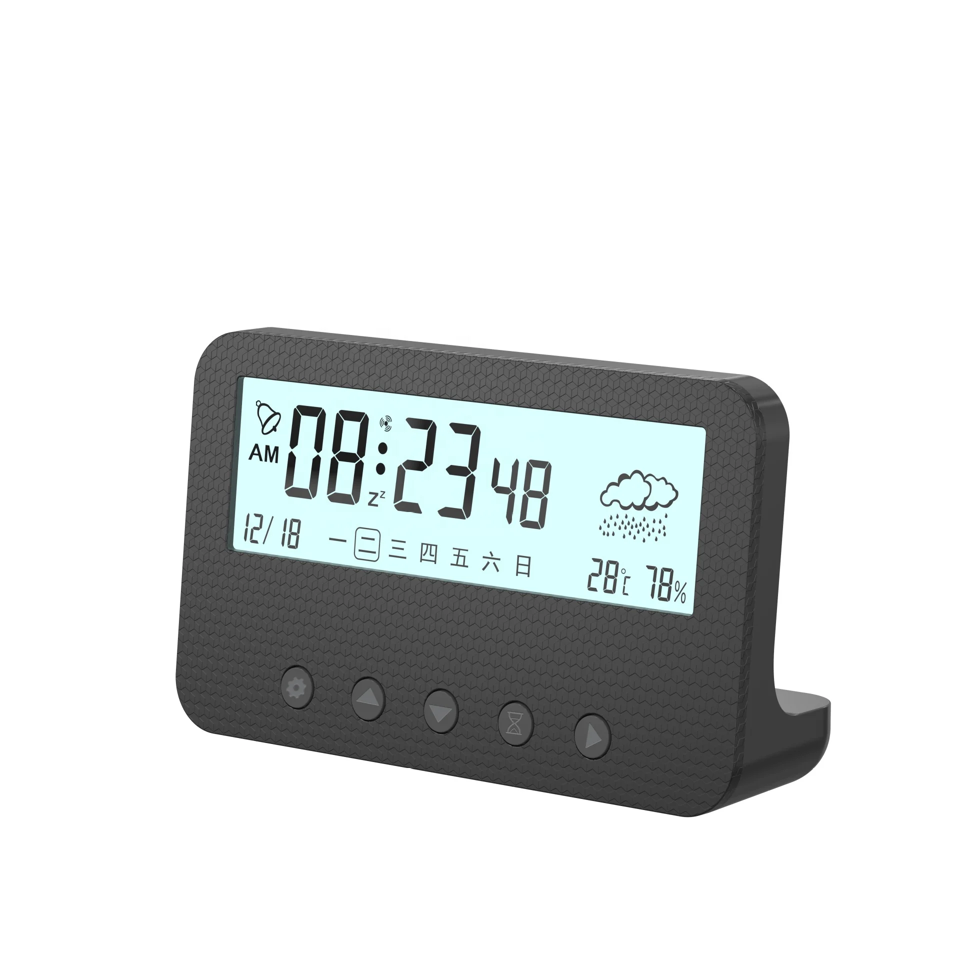 Multi-Function Thermometer Calendar Display Snooze Table Desk Clock Smart Alarm Clock Digital Alarm Clock