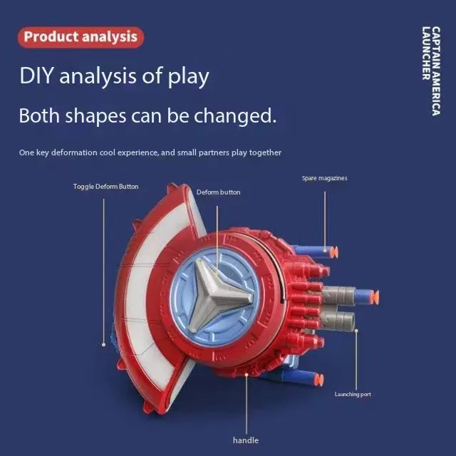 Marvel Spider-Man Shield Soft Bullet Gun Launcher Toy Luminous Mask Cloak Creative Toy Gift