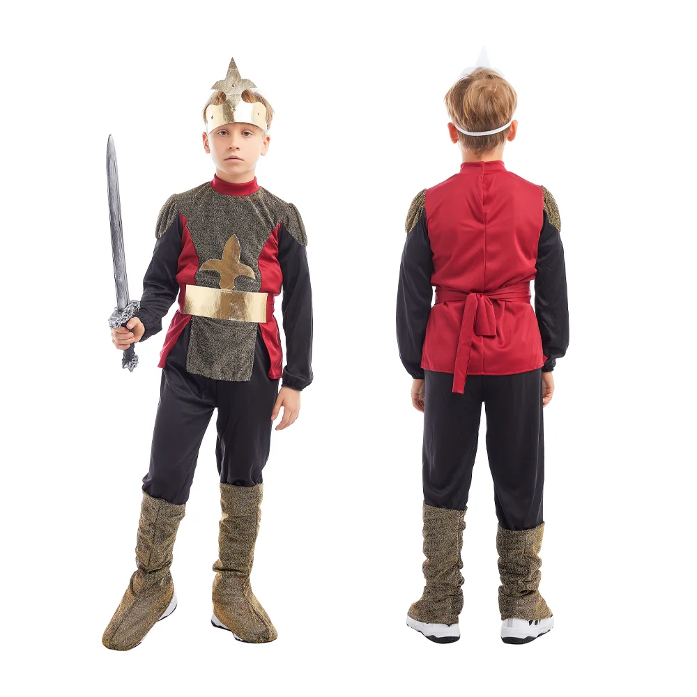 New Arrival Boys Halloween Medieval Ancient Rome Warrior Roman Costume For Boys