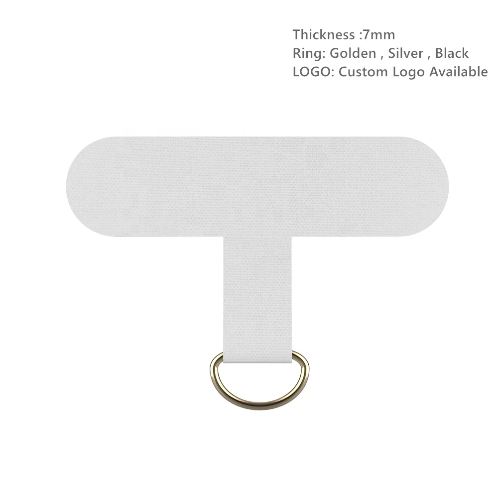 Nylon Phone Patch For Lanyard Universal Phone Tether Plastic Phone Tether Tab with Metal Ring Fit For Most Cellphones
