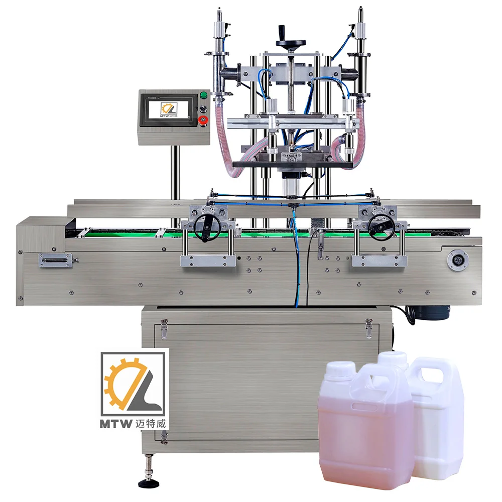 MTW automatic cooking edible food oil Drum jerrycan Weighing Filling Machine 25 l pails filling line