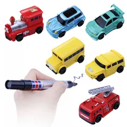 Mini Magic Toy Car Follow Any Drawn Line Electric Magic Pen Inductive Truck for Kids