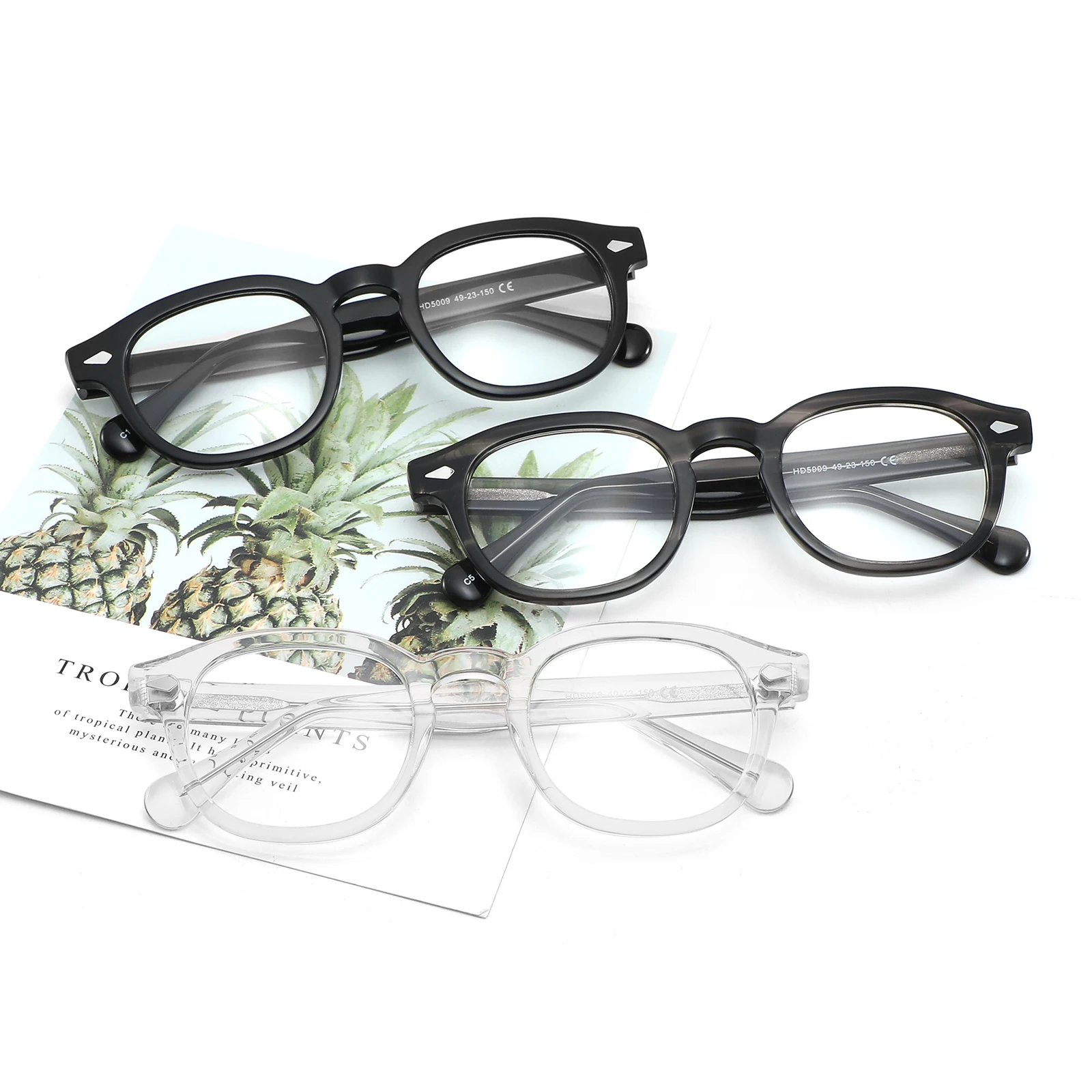 2022 new arrivals eyeglasses frame acuvue no prescription reading glasses