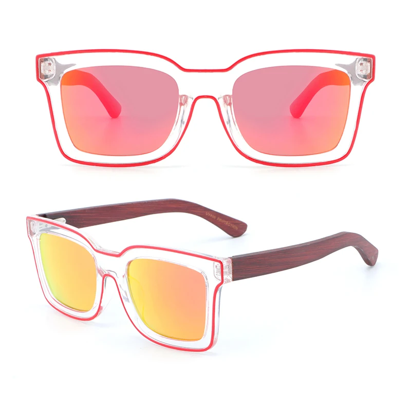 Personalized fashion plastic frames polarized sunglasses women