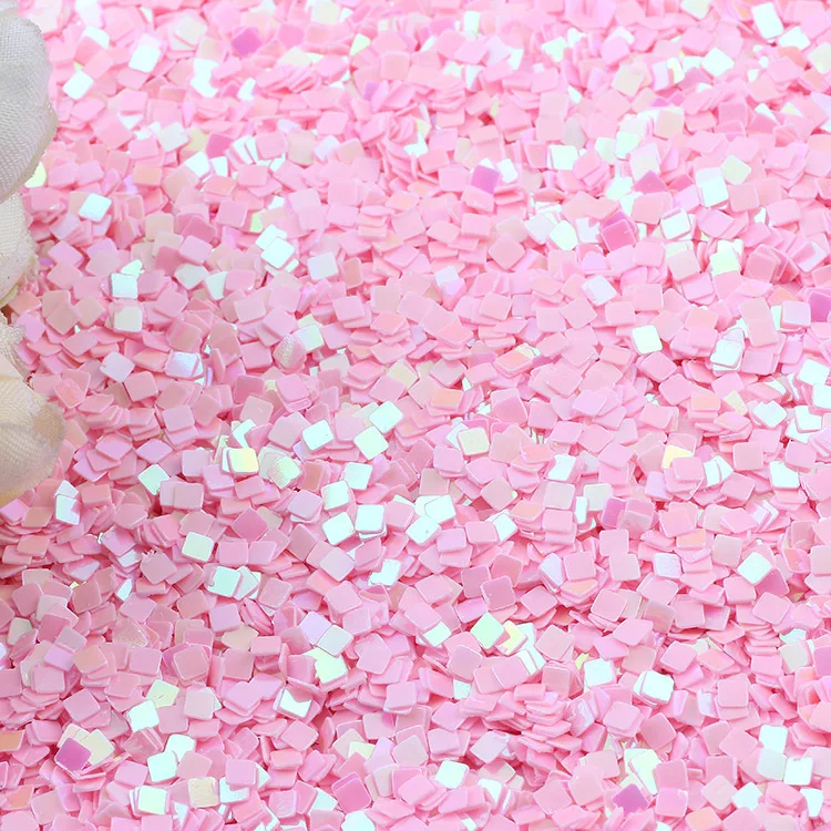 New Hot 2mm Tiny Square Shape PVC Loose Sequins Glitter Paillettes For Nail Art Manicure
