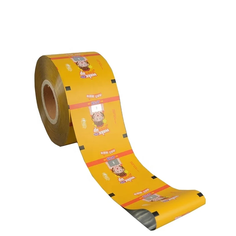 Customized Printing Plastic Packaging Composite Roll Flexible Packaging Film Biscuits Puffed Foods Laminated Roll Film