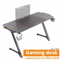 Игровой стол icquiпита с Rgb-подсветкой удлинительная полка для дома и офиса легко собирается компьютерный геймеров