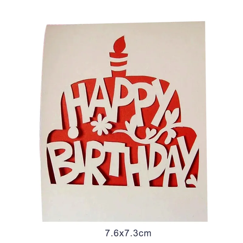 
Happy Birthday Words Metal Cutting Dies Stencil for DIY Scrapbooking Photo Album Embossing Paper Cards Crafts Diecuts New 2021 