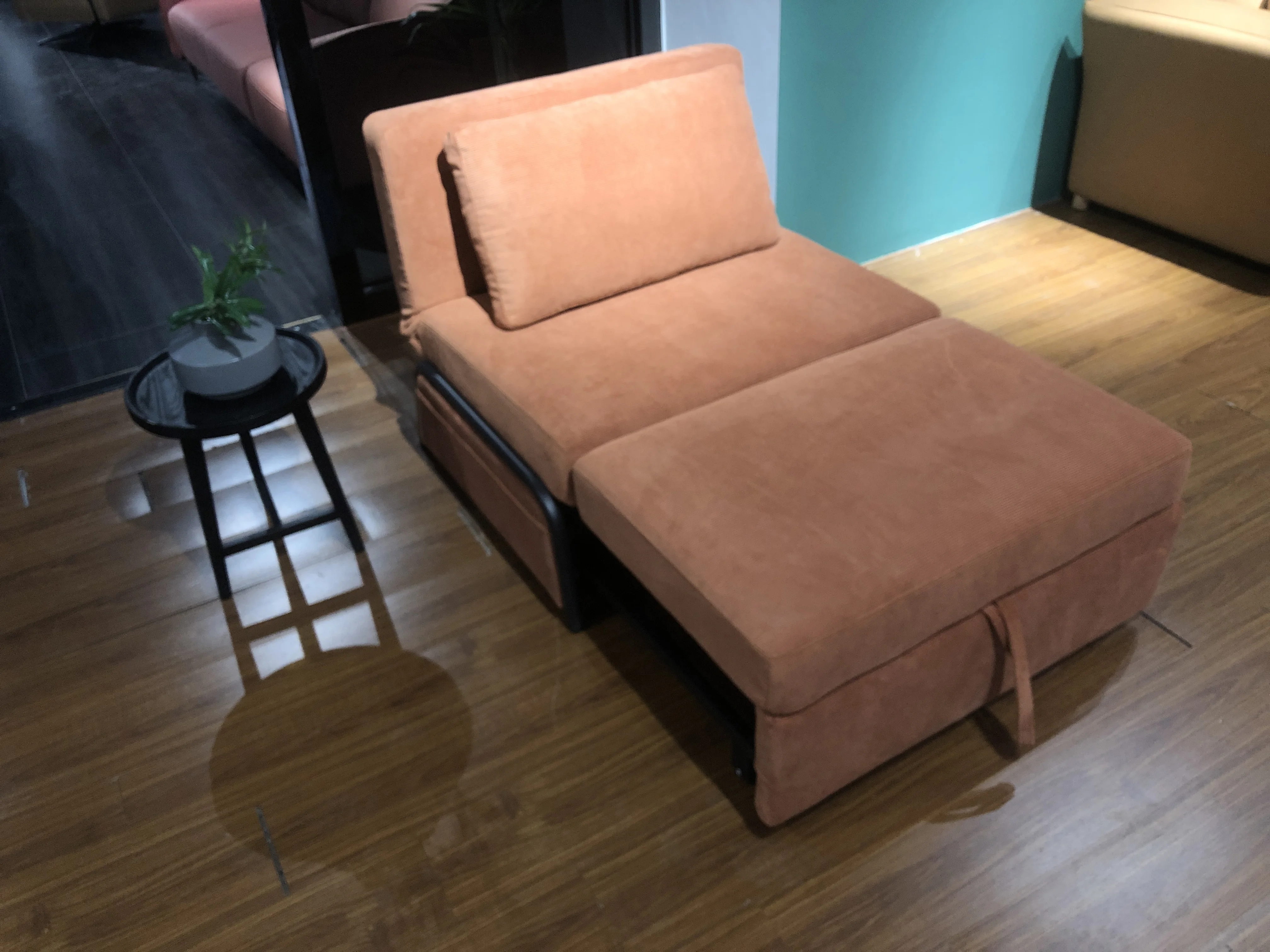 New Products Multifunction  Armless One Seat Sofa Bed Foldable Couch for one person Sofa cum Bed