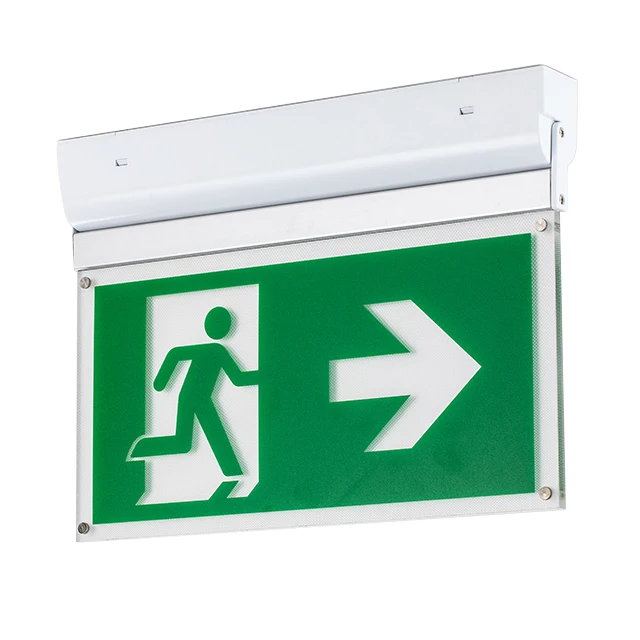 fire indicator lights chargeable waterproof  IP30 2.2w 3W ip65 led exit sign light