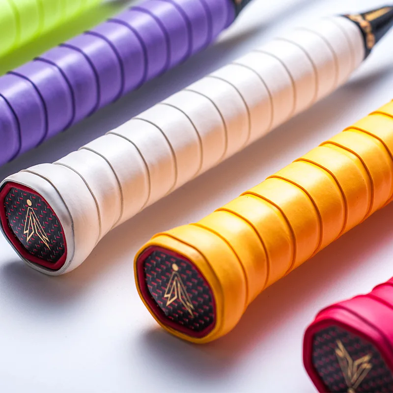 Оптовая продажа на заказ высокое качество штамповки двойной цвет шить теннис/Бадминтон/ракетки для сквоша из искусственной кожи ПУ, полиэстер сцепление/хватом сверху