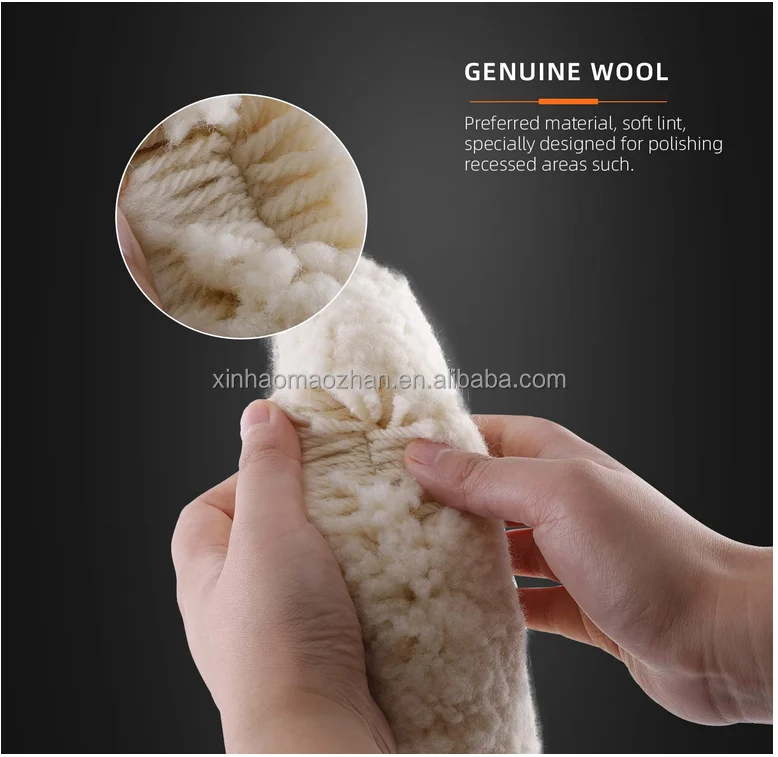 7inch Double Sided Wool and single side Polishing Buffer Pad 7 inch High Density Wool Pads