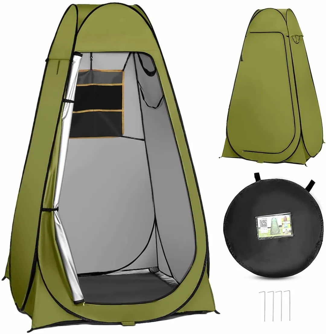 Wholesale high qualities Portable Automatic Waterproof Pop Up Privacy Shower Toilet Tents Camping Outdoor