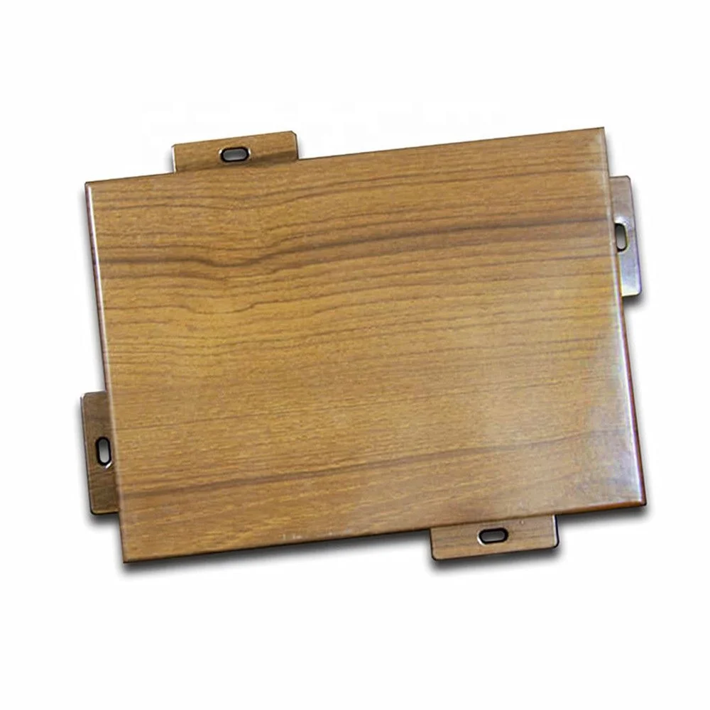 Guangdong Foshan Exterior Aluminum Panel Cladding Wall Systems Wall Cladding Design Wooden Facade