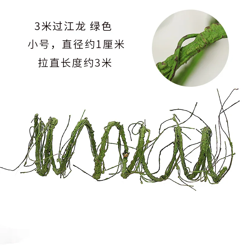 High red mountain rattan pipe window rattan leaf vine plant dried curly willow branches artificial foam vines dry tree branches