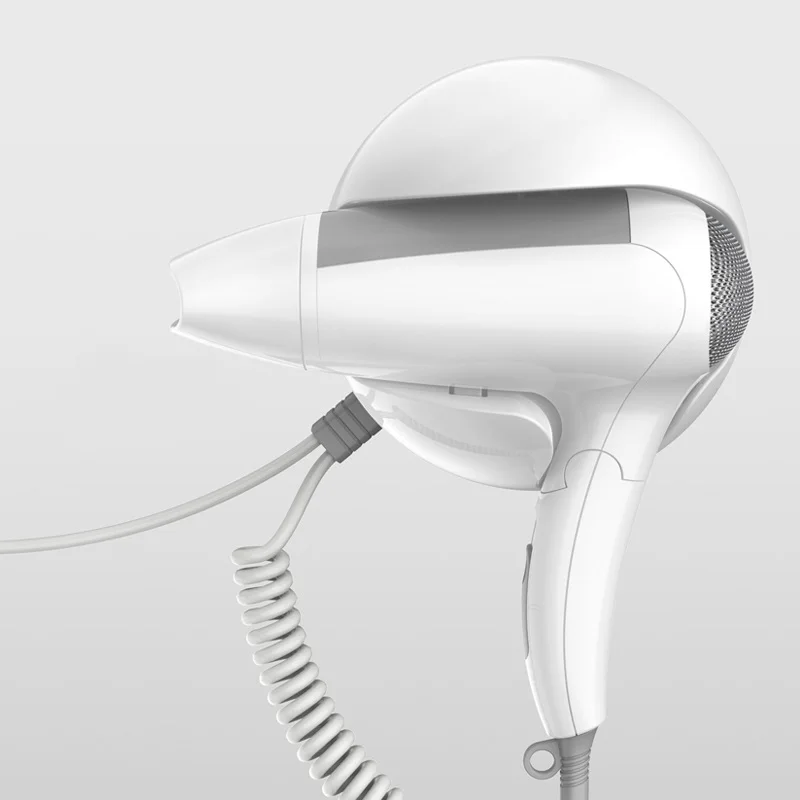 Wall-mounted foldable hang-up travel professional hair blow dryer