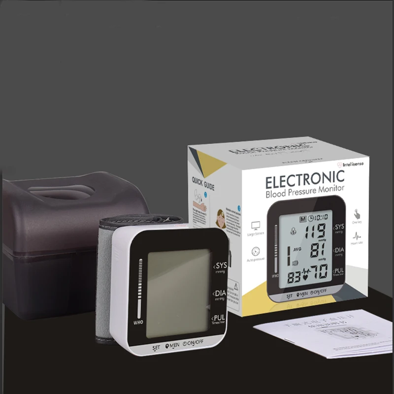 
Automatic Digital Wrist Cuff Blood Pressure Monitor Machine Gauge Measurement 