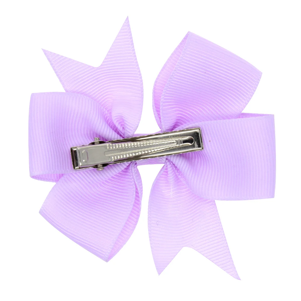 Okay Wholesale 3 inch grosgrain bow tie hair clip child hair bows for baby girls accessories