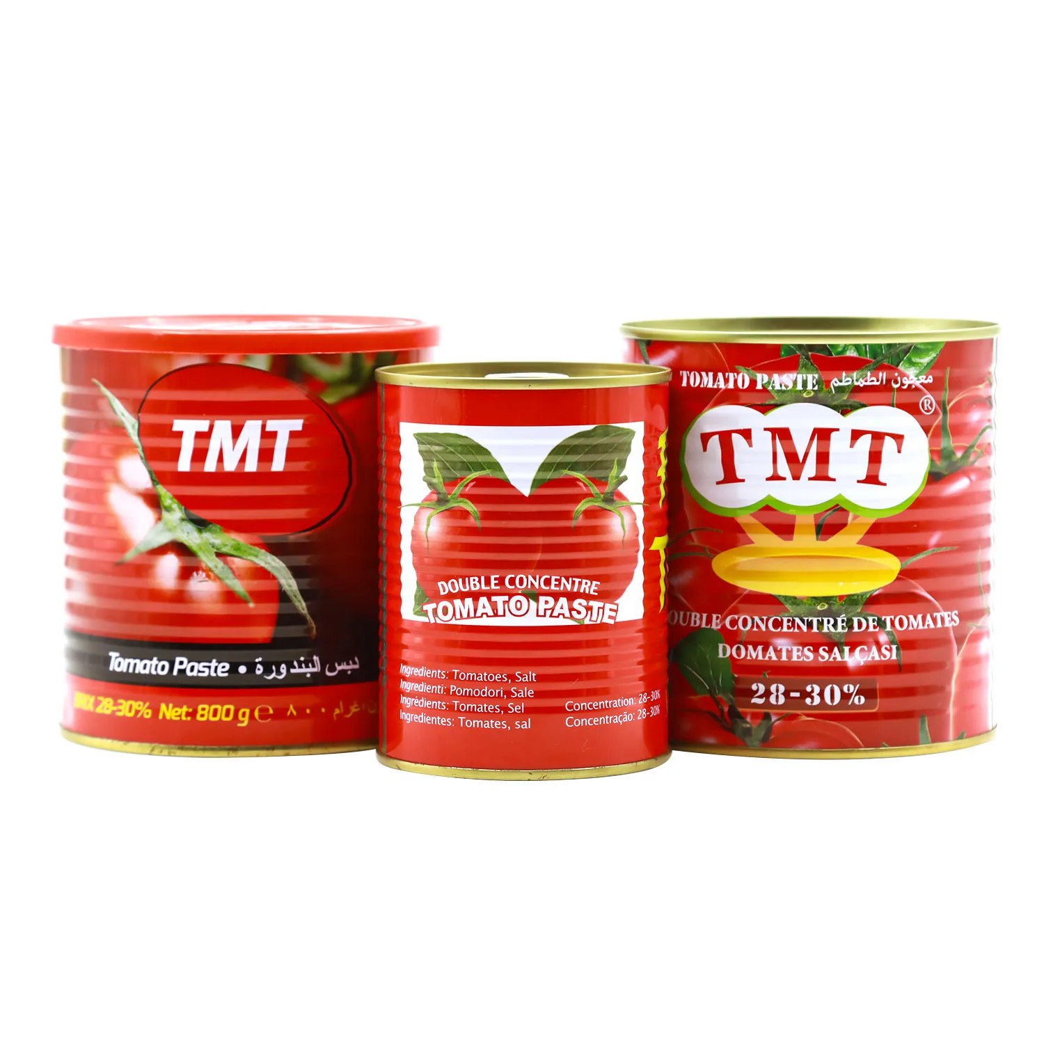 Good brand Sauce canned tomato paste tomatoes or sachet tomato paste 28-30% brix with cheap price high quality de tomate