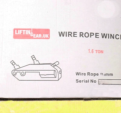 wire rope  DSL-TW3200B  hand winch  manual  anchor pully machine trailer winches Wire Rope Tractor 3.2ton