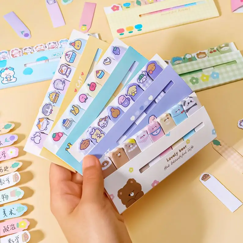 Cartoon animals series school student kids sticky notes pad memo pad stationery supplies customize