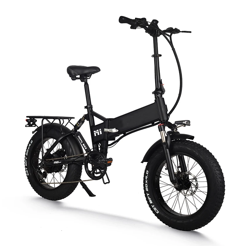48v 500W 750W 1000W 20 inch folding electric bike bicycle with fat tire