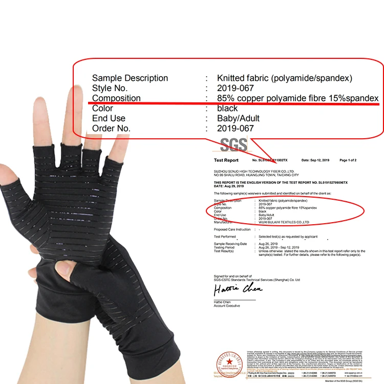 Outdoor Unisex Sport Cycling Half Finger Mountain Bike Gloves Compression Arthritis pain relieve Black Half Finger Copper Gloves