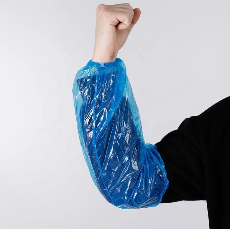 Фабрика прямой одноразовые пластиковые нарукавники Пылезащитная крышка водонепроницаемый пластиковый Pe/cpe приготовления пищи на рукава с эластичными манжетами