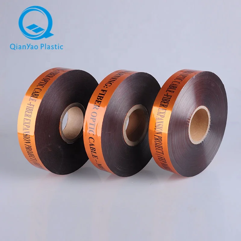 50mm X 305m X 5mil  Underground  AL+OPP+PE Detectable Tape Buried Warning Fiber Optic Cable Line Below