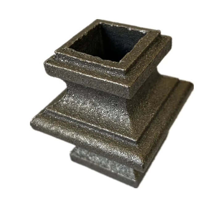 China factory easy to weld cast iron collar wrought iron studs for gate decoration